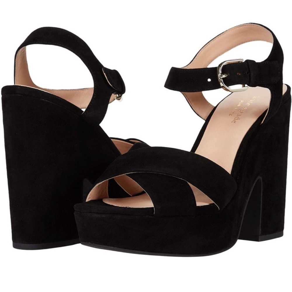 Kate Spade platform suede sandals